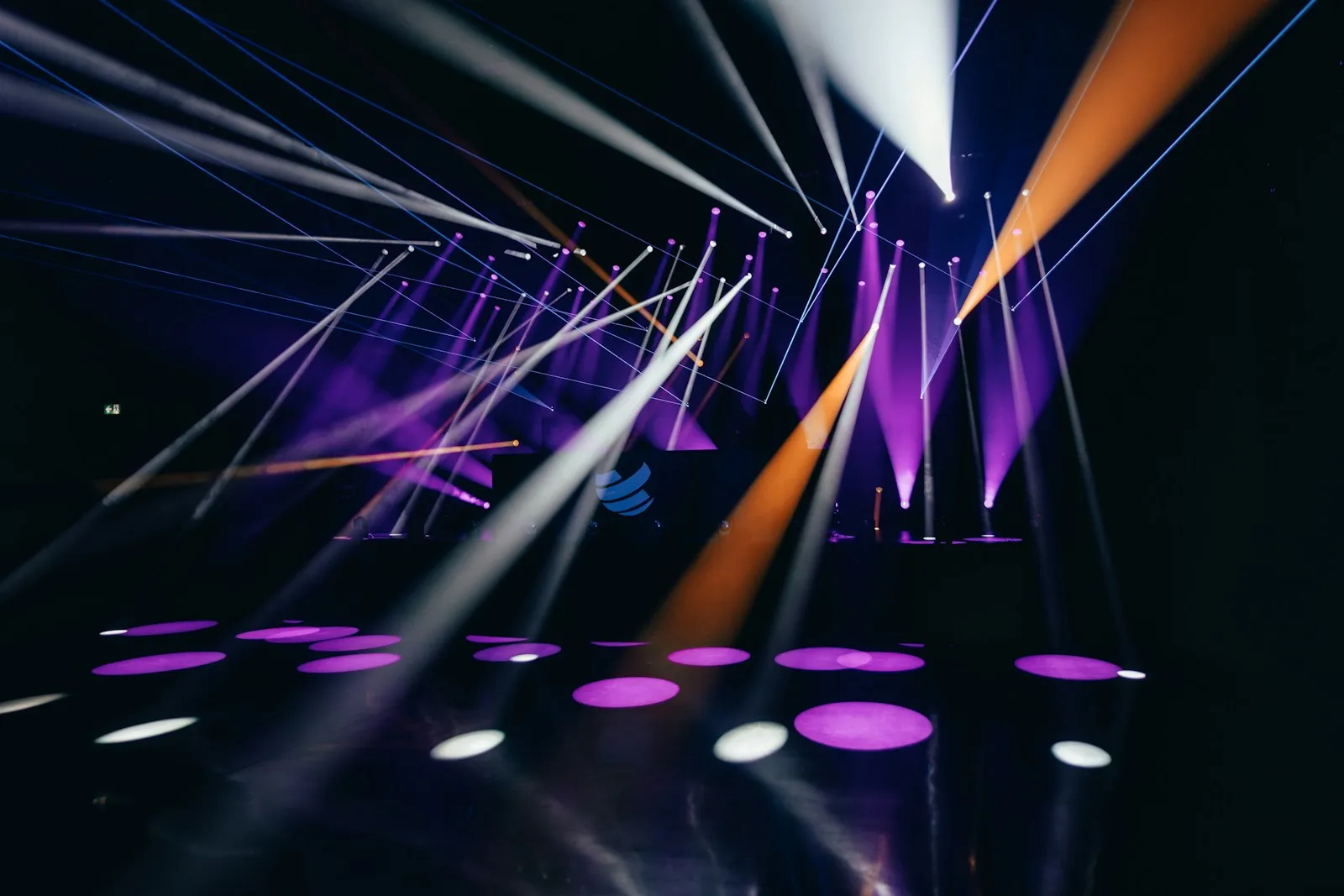 Stage lighting in action